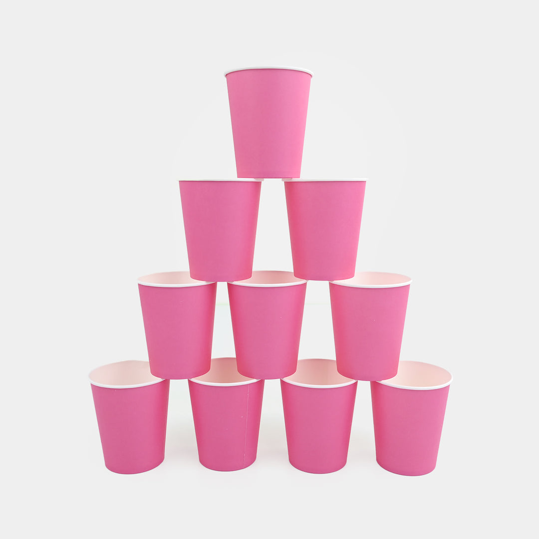 Disposable Party Paper Cups Pack (10 Pieces)