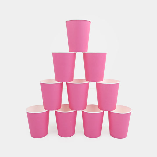 Disposable Party Paper Cups Pack (10 Pieces)