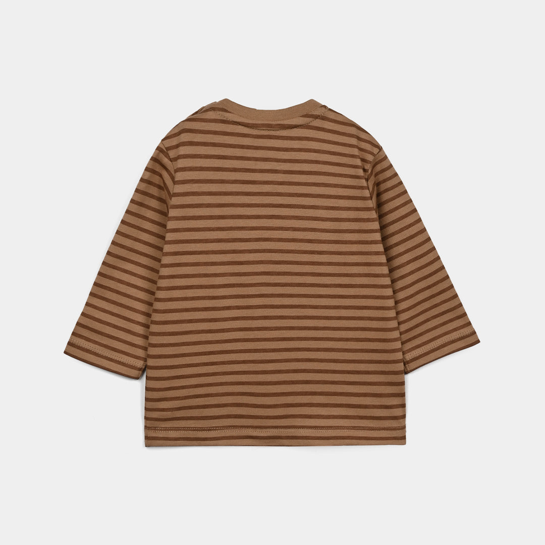 Infant Boys Cotton Jersey T-Shirt Full Sleeves Big Friends