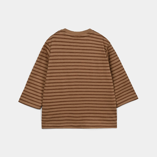 Infant Boys Cotton Jersey T-Shirt Full Sleeves Big Friends