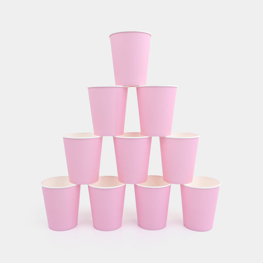 Disposable Party Paper Cups Pack (10 Pieces)