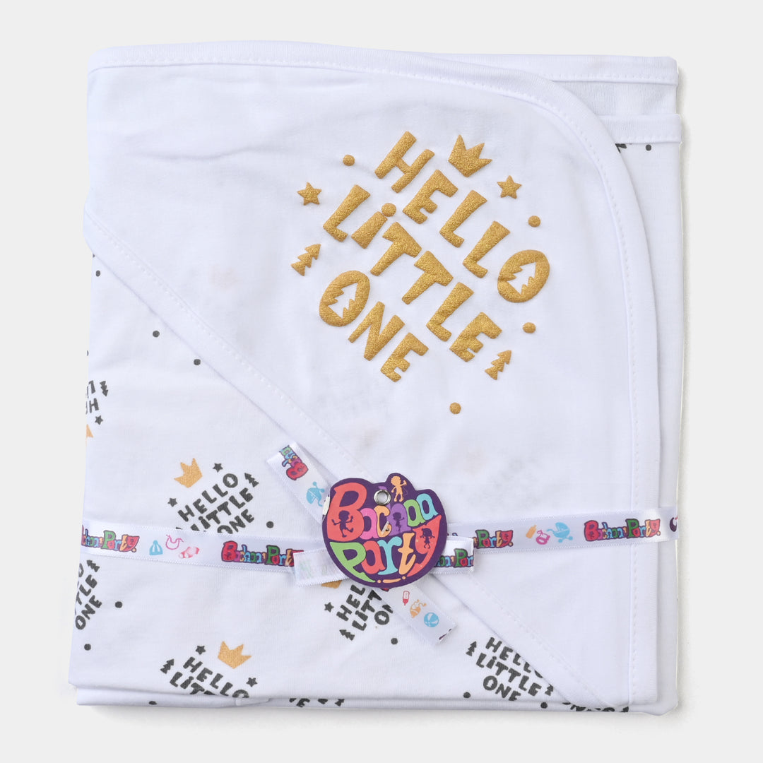 Baby Wrapping Sheet Glitter Hello Little One