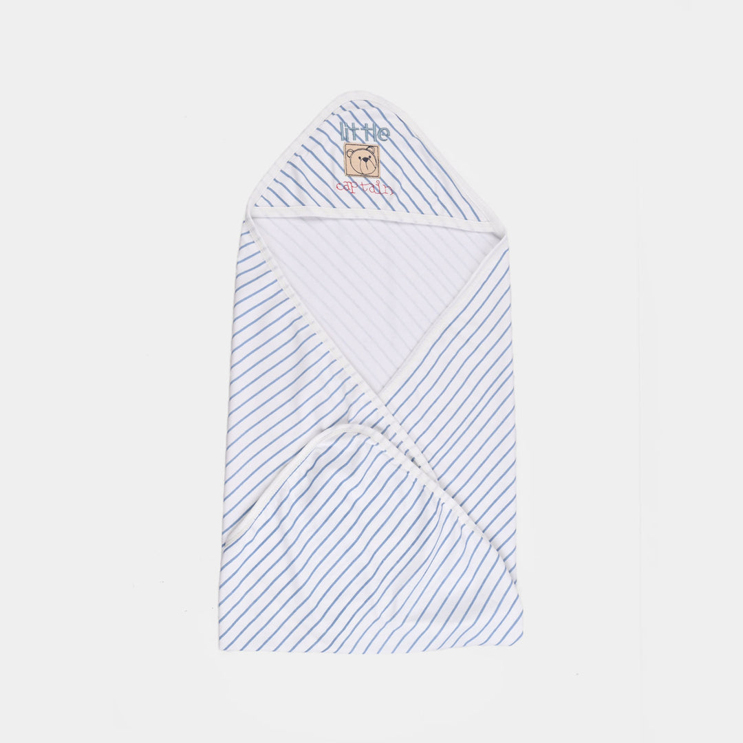 Baby Wrapping Sheet (Striped) - Blue