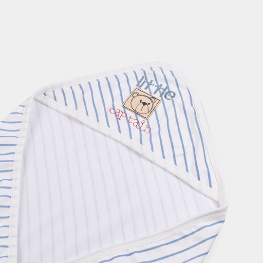 Baby Wrapping Sheet (Striped) - Blue