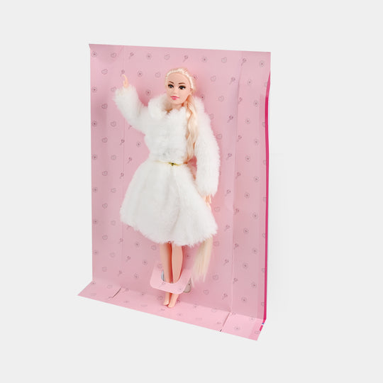 FASHION DOLL WITH MOVEABLE JOINT TOY FOR GIRLS