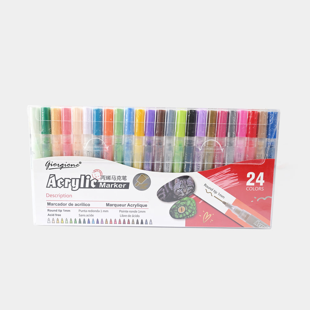 Acrylic Marker Set 24PCs