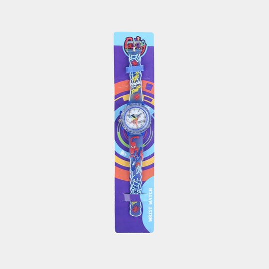 Boys Light-Up Spinner Analog Wrist Watch