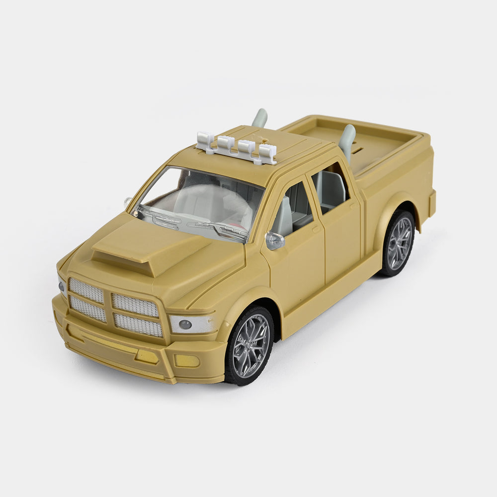 emote-Controlled Pickup Truck with Flashing Lights