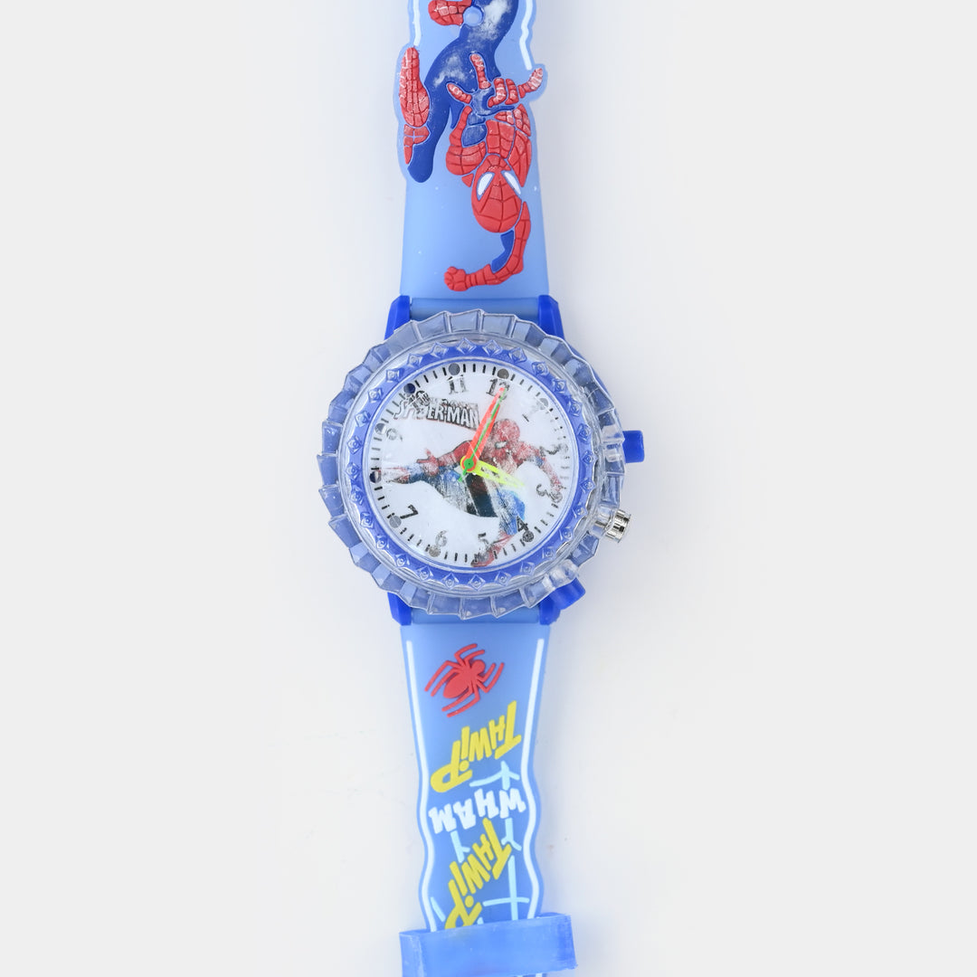 Boys Light-Up Spinner Analog Wrist Watch