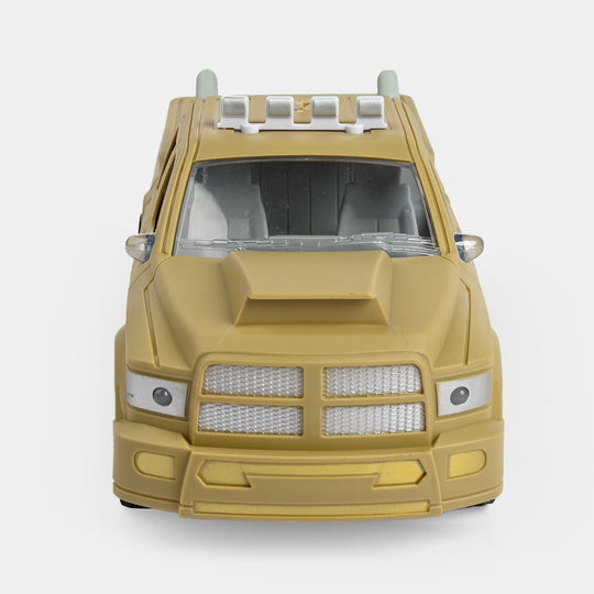 Remote-Controlled Pickup Truck with Flashing Lights