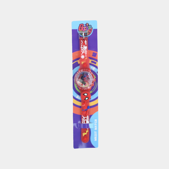 Kids Light-Up Double Spinner Digital Wrist Watch