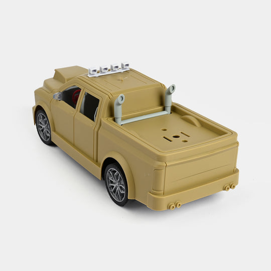 Remote-Controlled Pickup Truck with Flashing Lights