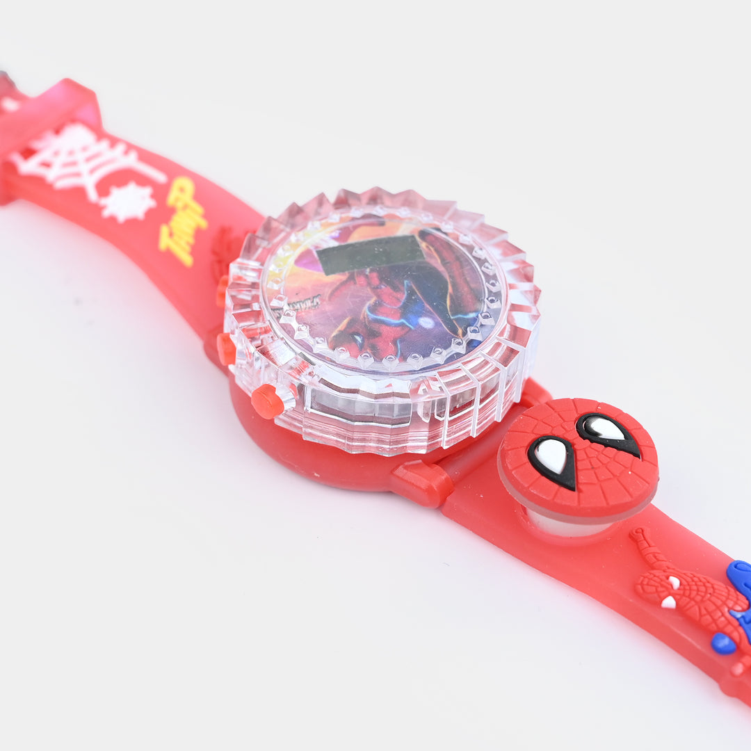 Kids Light-Up Double Spinner Digital Wrist Watch