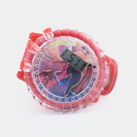 Kids Light-Up Double Spinner Digital Wrist Watch