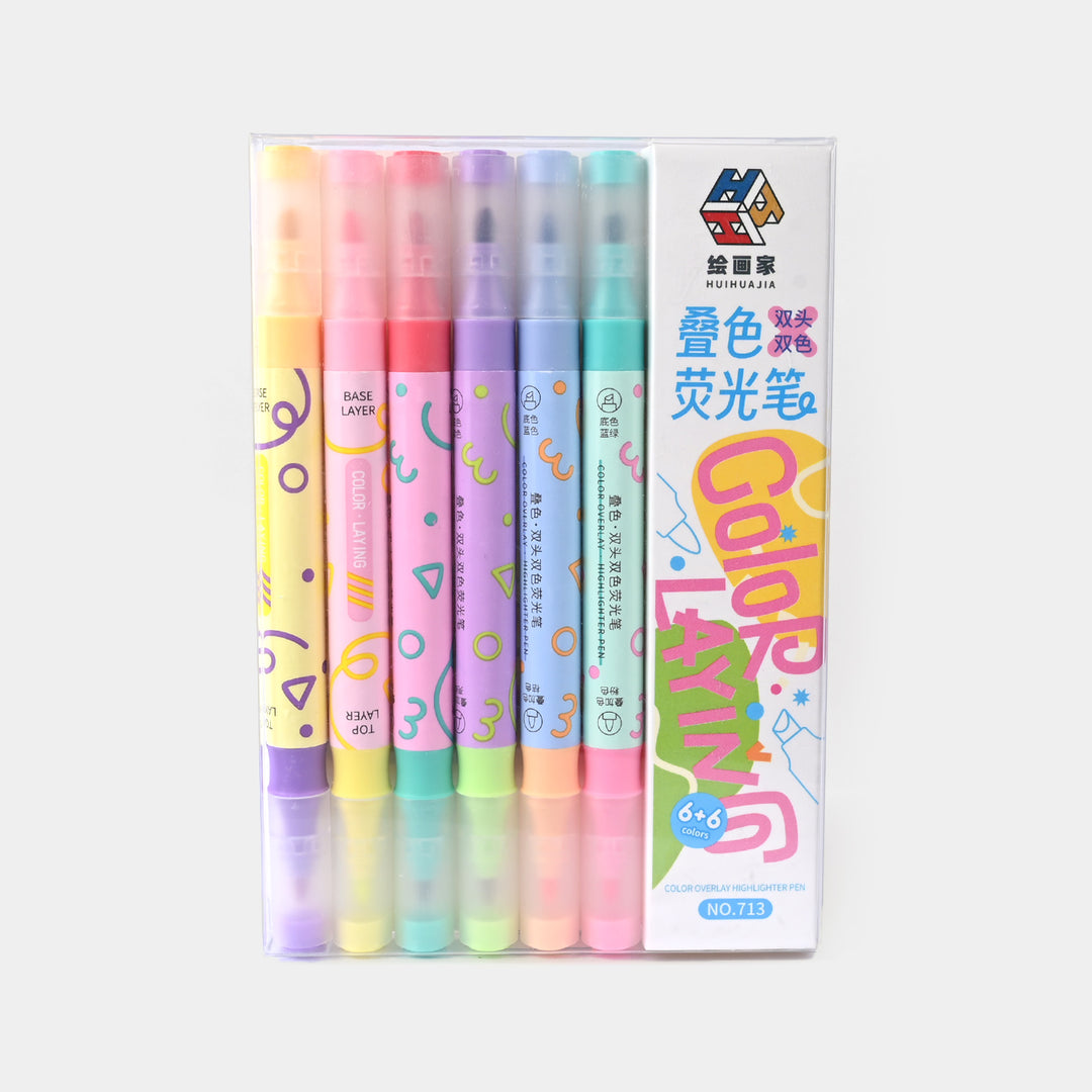 Double Sided Marker Set 6PCs