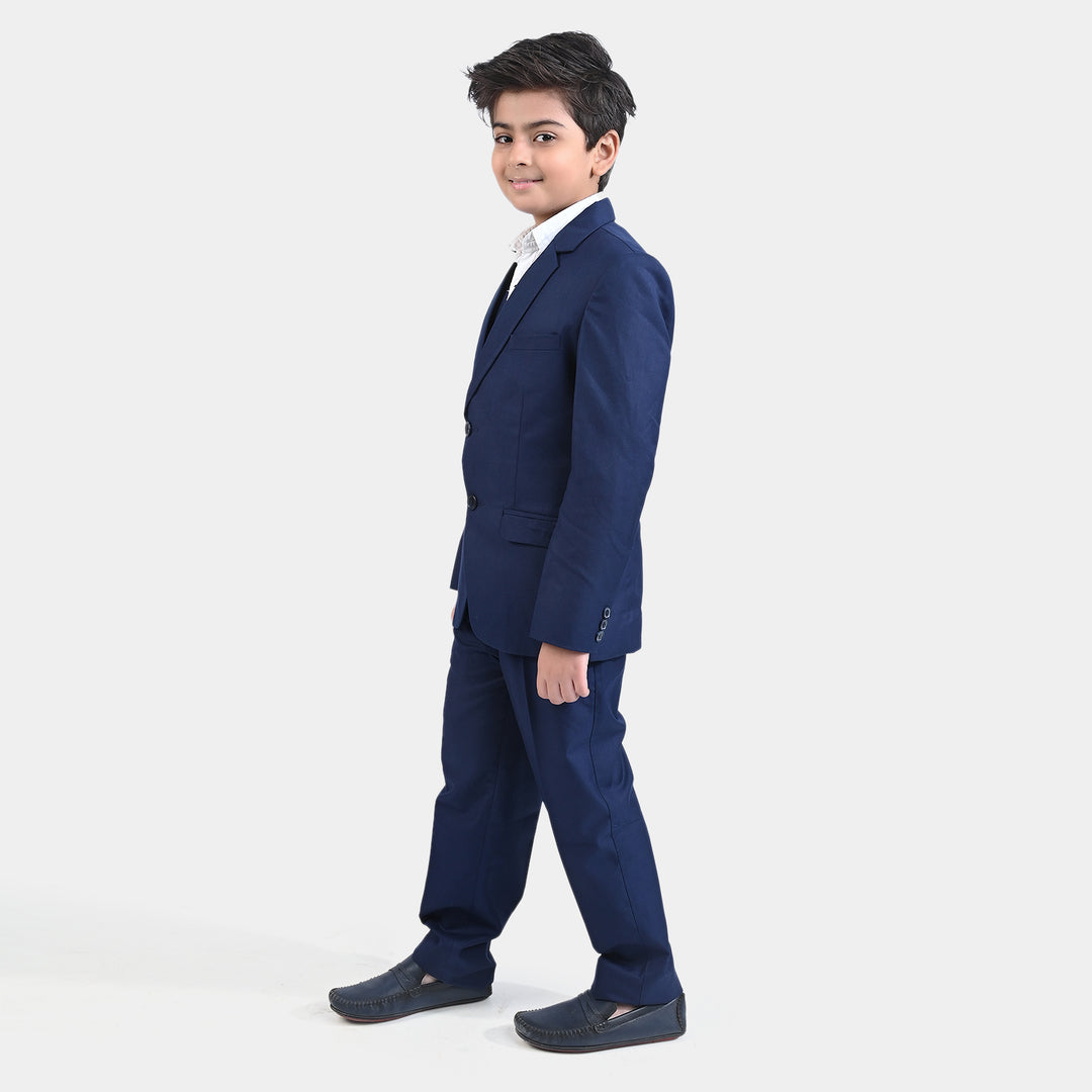 BOYS COAT PANT 3PC SUIT-NAVY BLUE