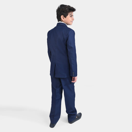 BOYS COAT PANT 3PC SUIT-NAVY BLUE