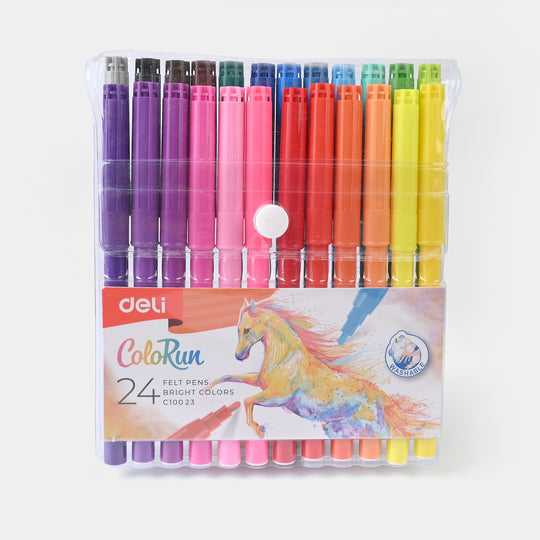 Felt Pen Washable Markers 24Pcs For kids