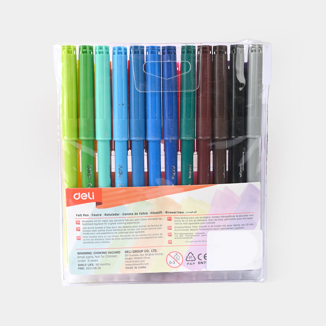 Felt Pen Washable Markers 24Pcs For kids