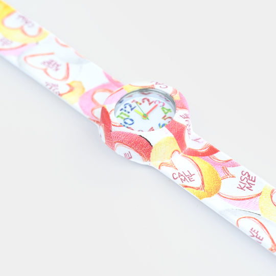 Kids Slap-On Silicone Wrist Watch