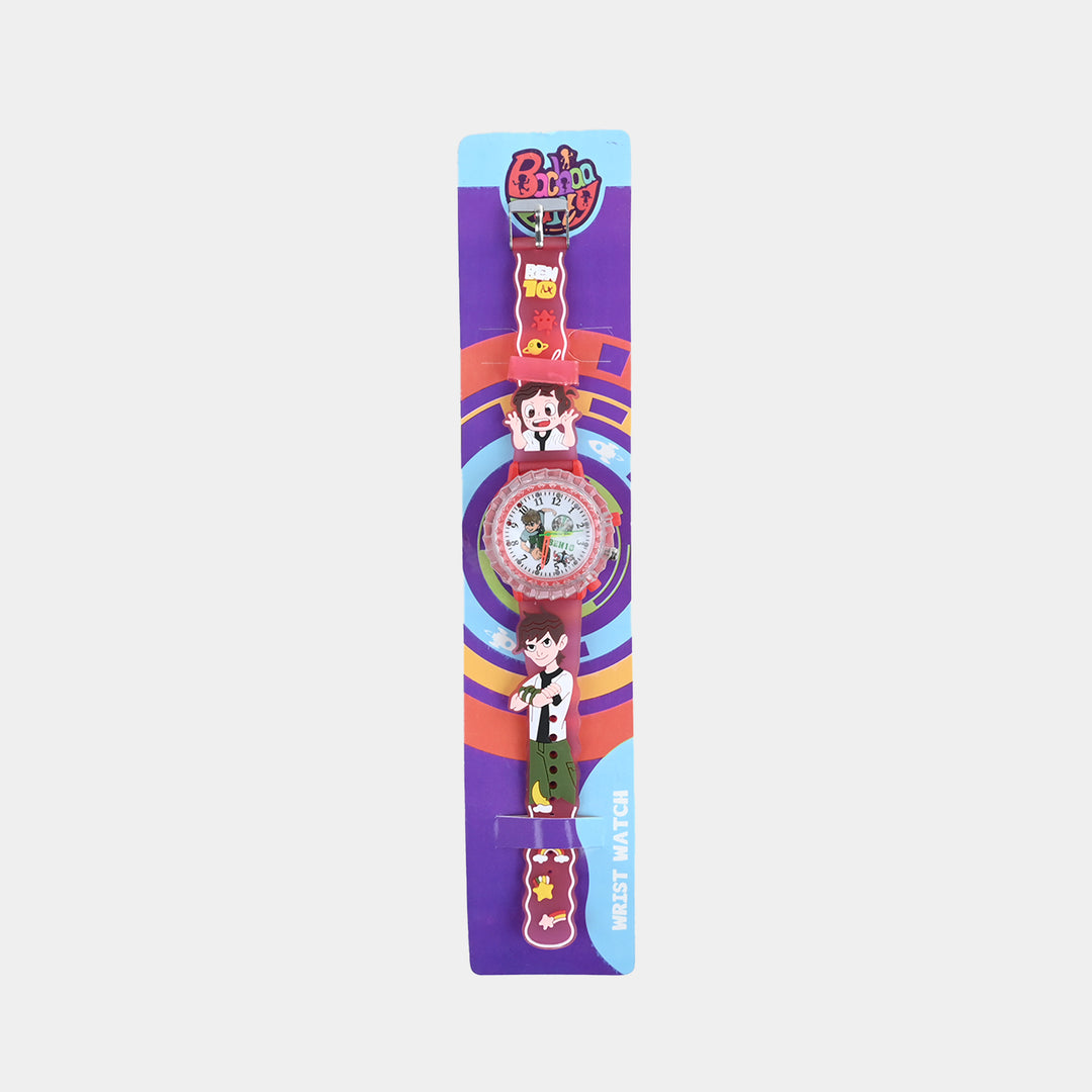 Boys Light-Up Spinner Analog Wrist Watch