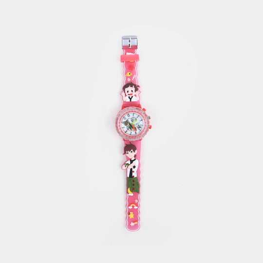 Boys Light-Up Spinner Analog Wrist Watch