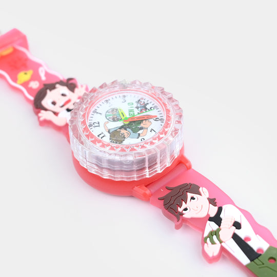 Boys Light-Up Spinner Analog Wrist Watch