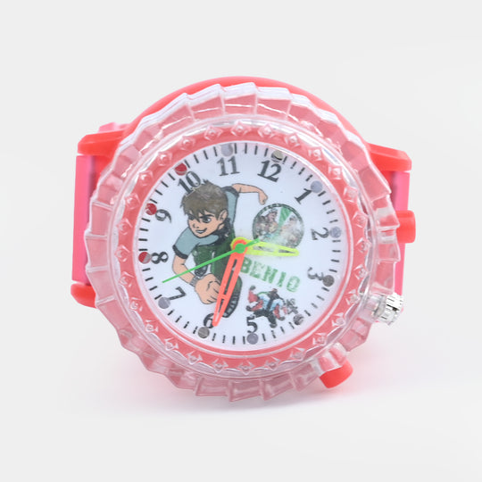 Boys Light-Up Spinner Analog Wrist Watch