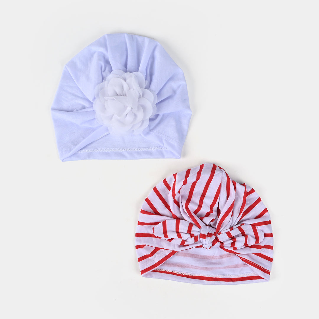 2PCs Baby Cap – Soft, Stretchy & Adorable