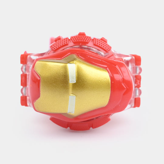 Digital Wristwatch with Flip Cover