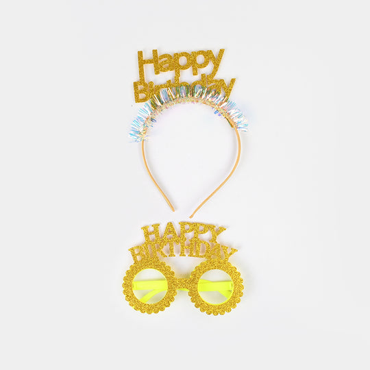 HAPPY BIRTHDAY Glasses &  Headband