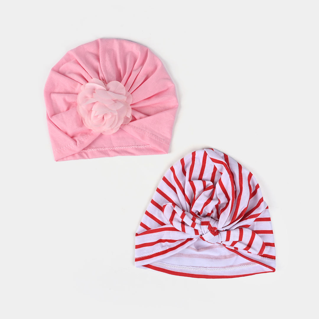 2PCs Baby Cap – Soft, Stretchy & Adorable