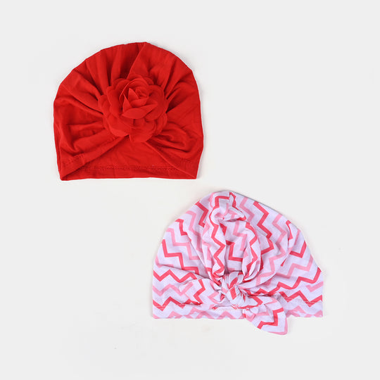 2PCs Baby Cap – Soft, Stretchy & Adorable