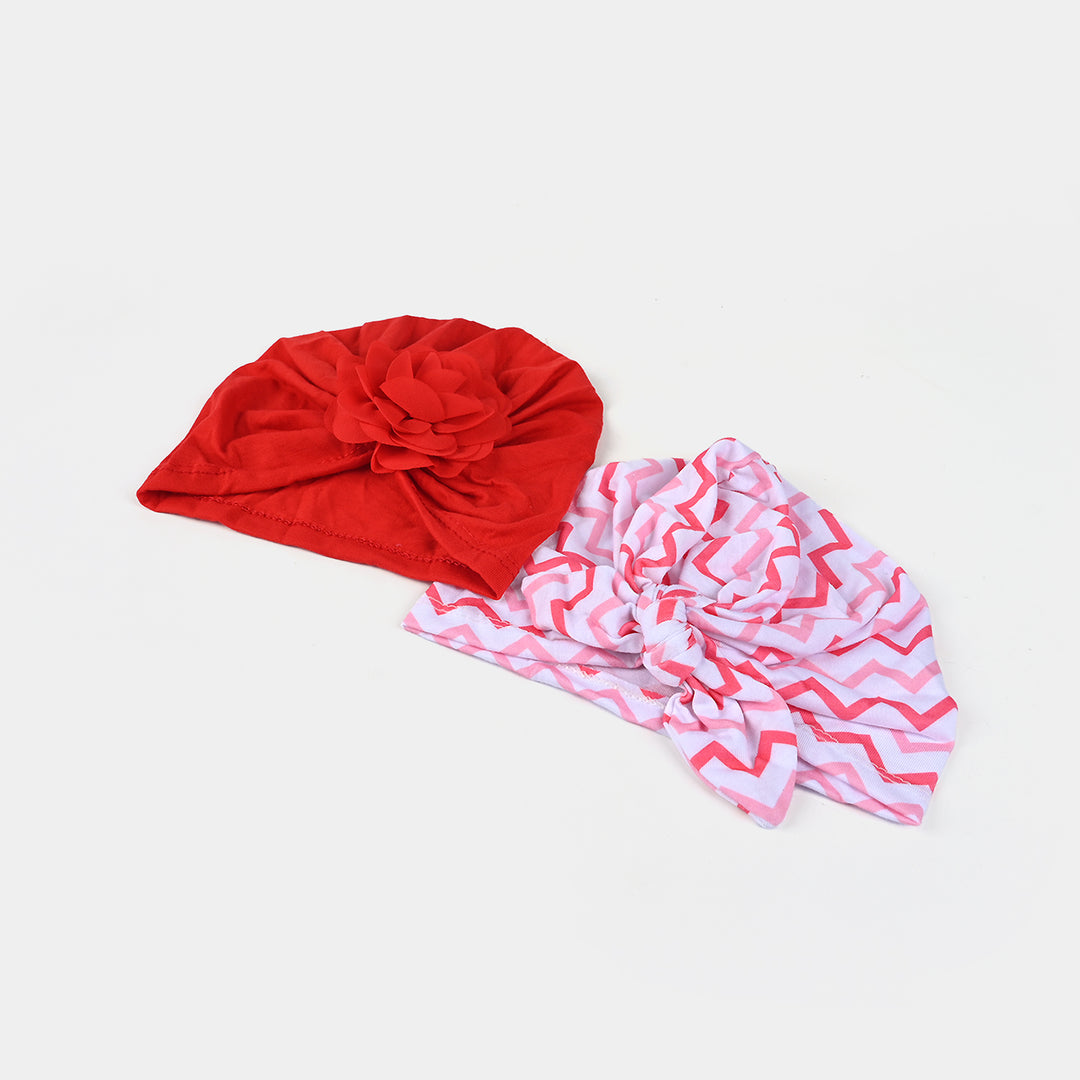 2PCs Baby Cap – Soft, Stretchy & Adorable