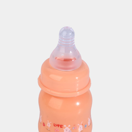 Lyfe Baby Plastic Feeding Bottle 2Oz |60ml |Orange
