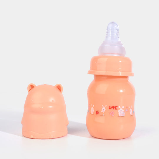 Lyfe Baby Plastic Feeding Bottle 2Oz |60ml |Orange