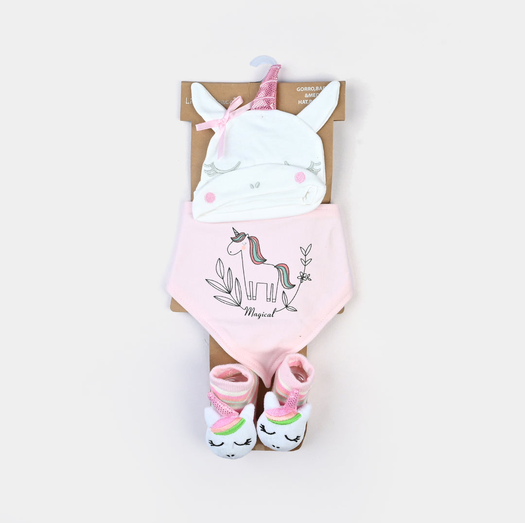 Baby Socks & Bib Set | 6M+