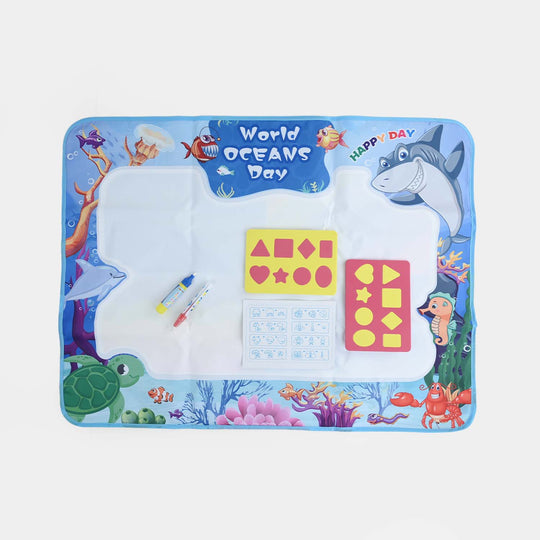 Reusable Water Graffiti Mat Play Set