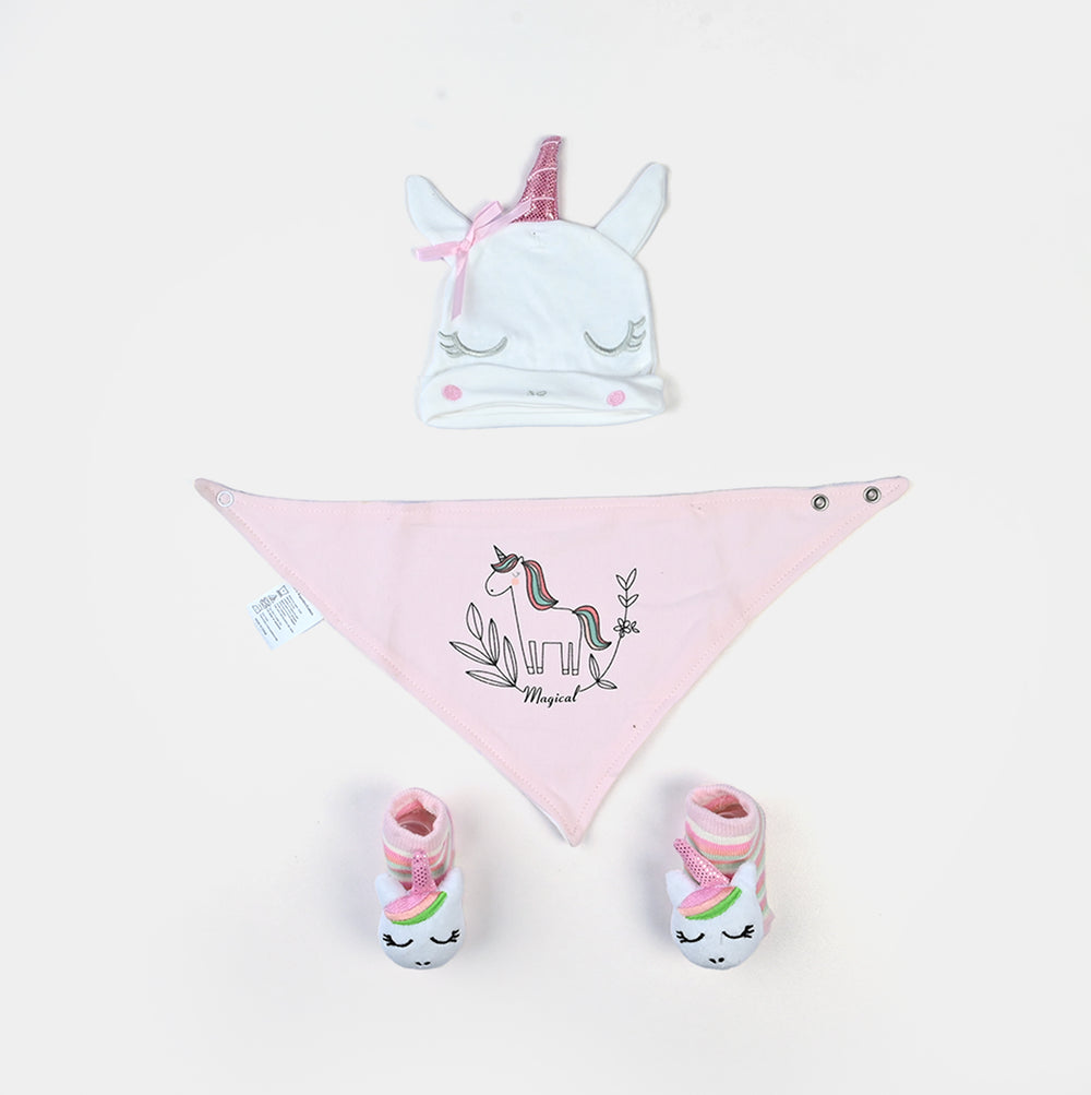 Baby Socks & Bib Set | 6M+