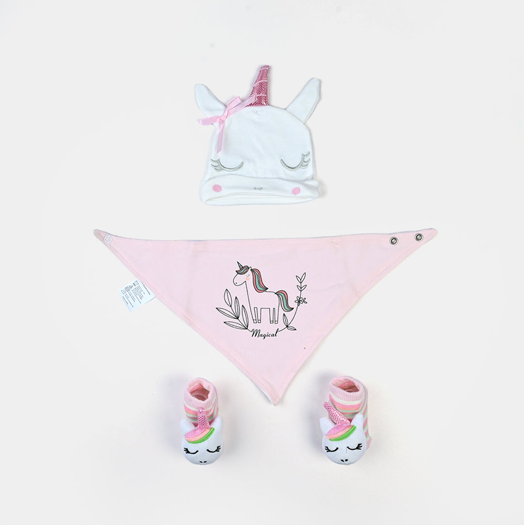 Baby Socks & Bib Set | 6M+