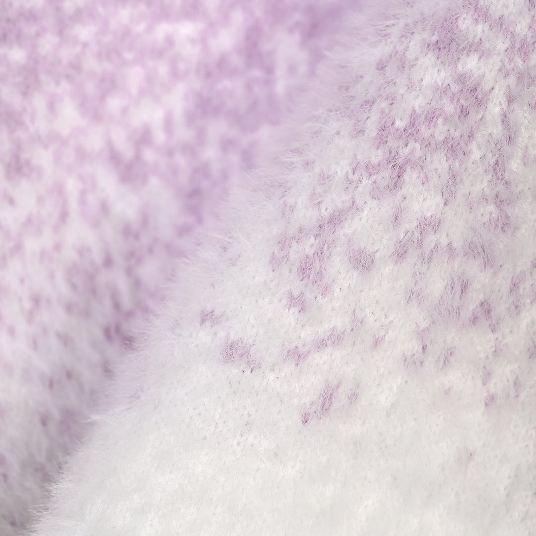 Infant Girls Acrylic Sweater-Snowdrop-Lilac