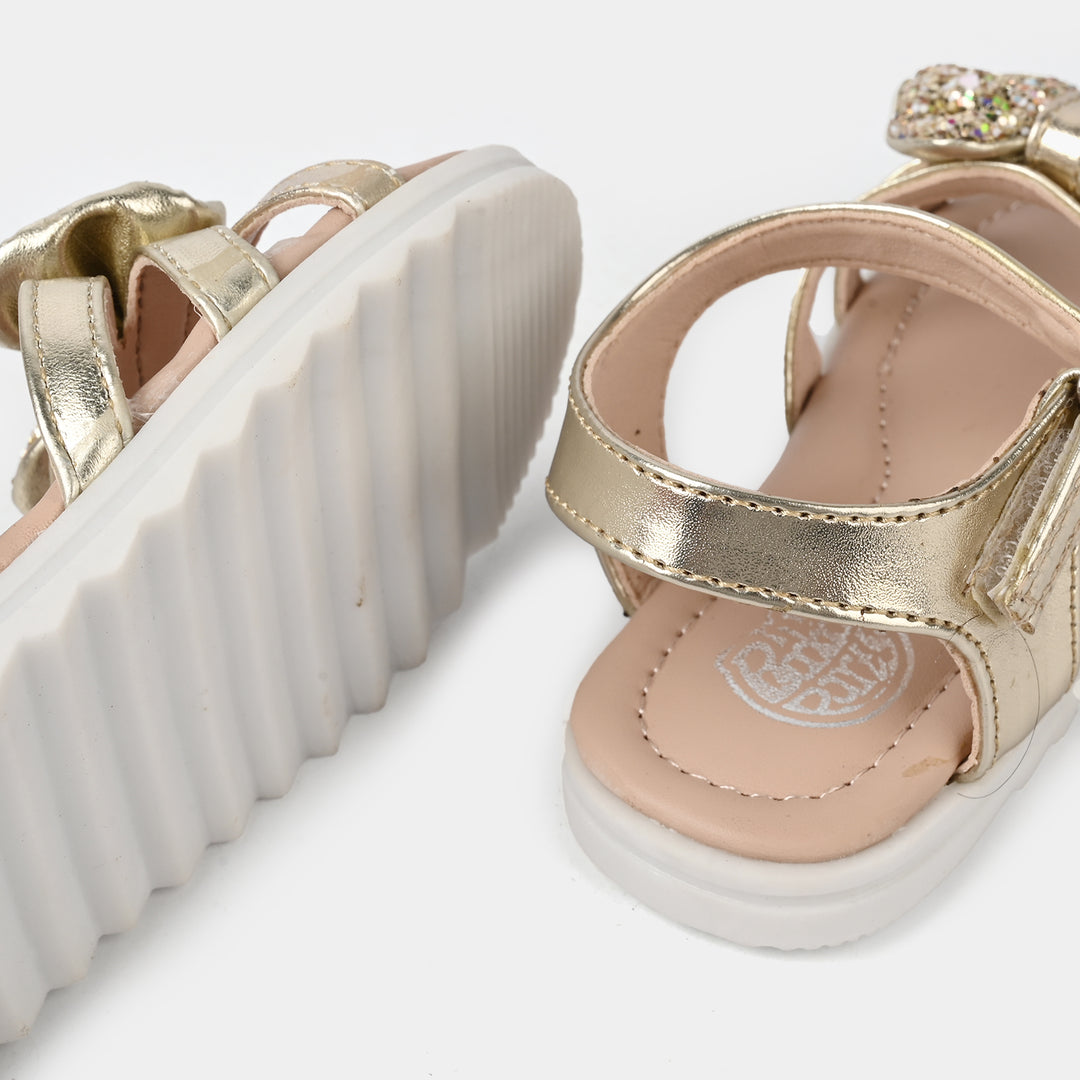 Girls Sandal 222-1-GOLDEN