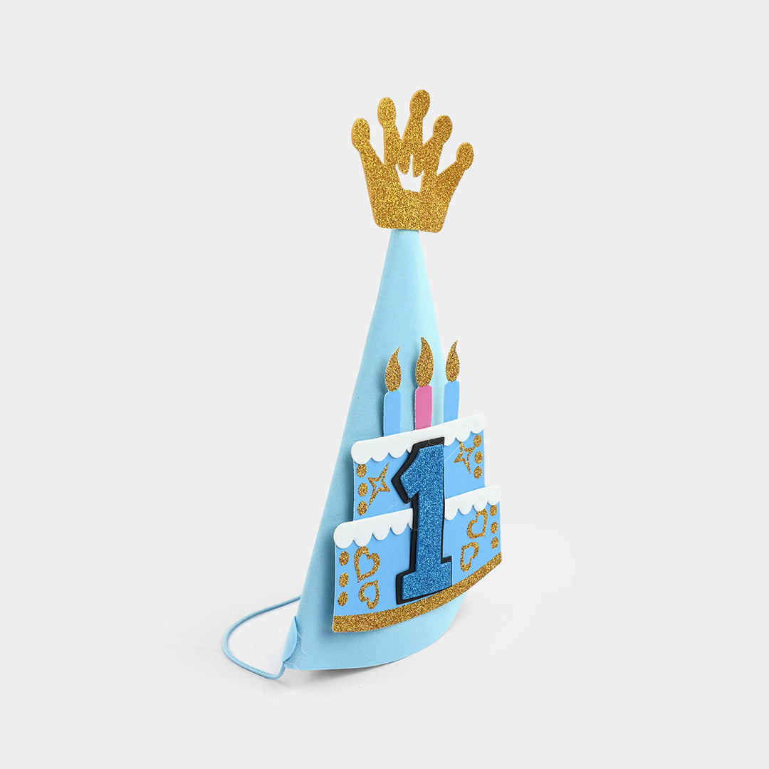 Birthday Glitter Crown Cone Party Hat