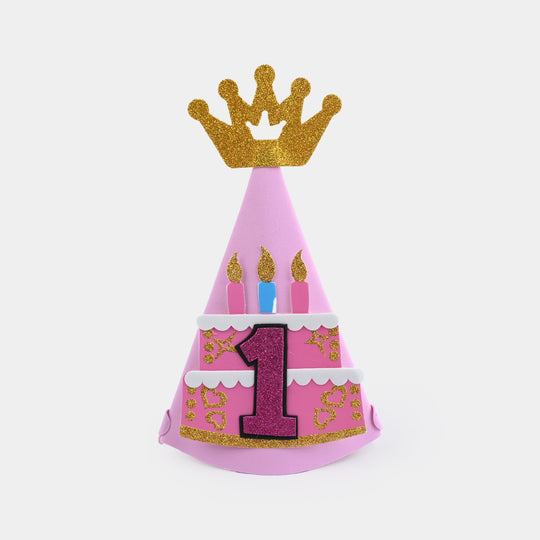 Birthday Glitter Crown Cone Party Hat