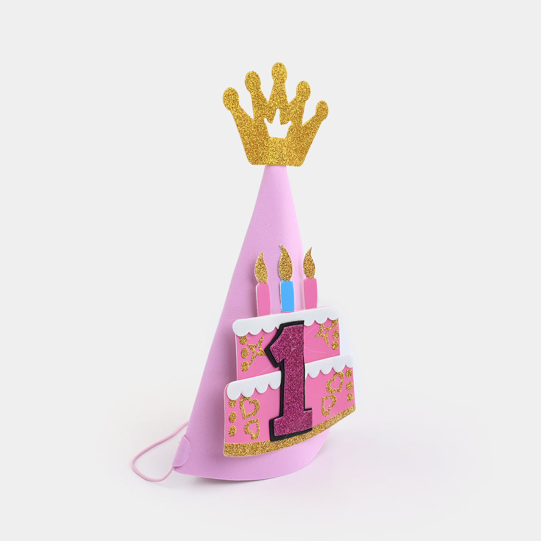Birthday Glitter Crown Cone Party Hat