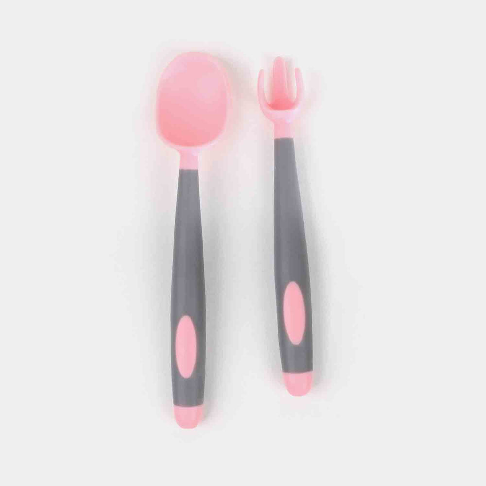 Baby Training Fork and Spoon Set | Flexible & Easy Grip