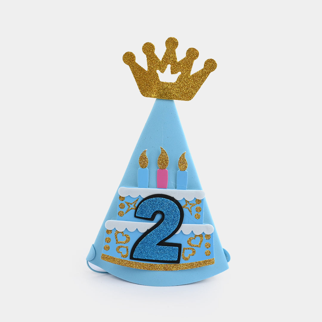 Birthday Glitter Crown Cone Party Hat