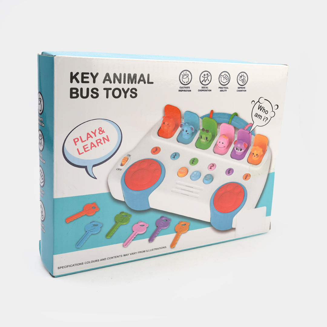 Key Animal Bus Musical Toy For Kids