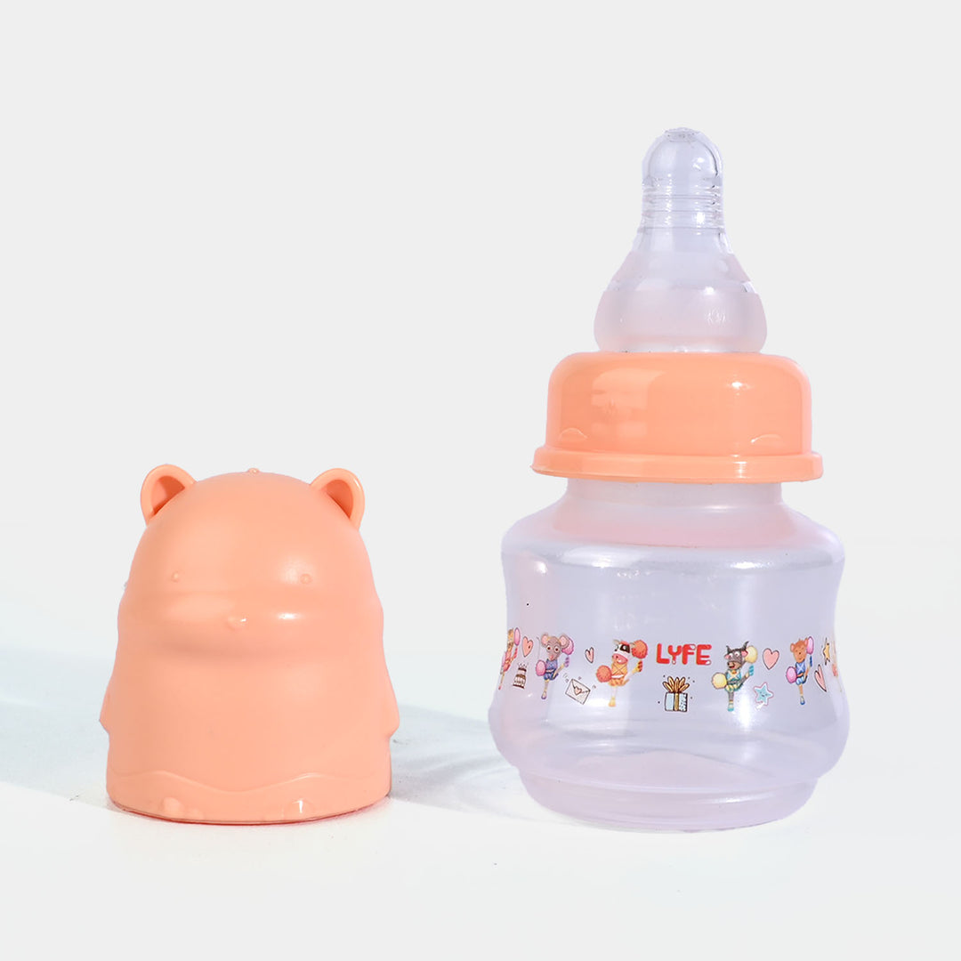 Lyfe Baby Plastic Feeding Bottle 2Oz |60ml |Orange