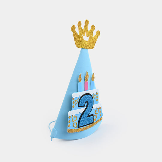 Birthday Glitter Crown Cone Party Hat